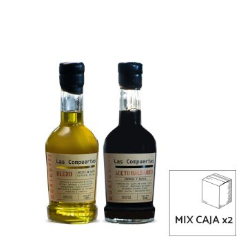 las compuertas aceite de oliva aceto balsamico caja mix x2