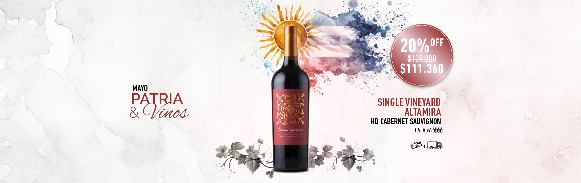 promo mayo mes patrio hd cabernet sauvignon caja x6