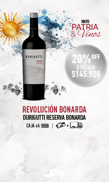 promo mayo mes patrio durigutti reserva bonarda caja x6