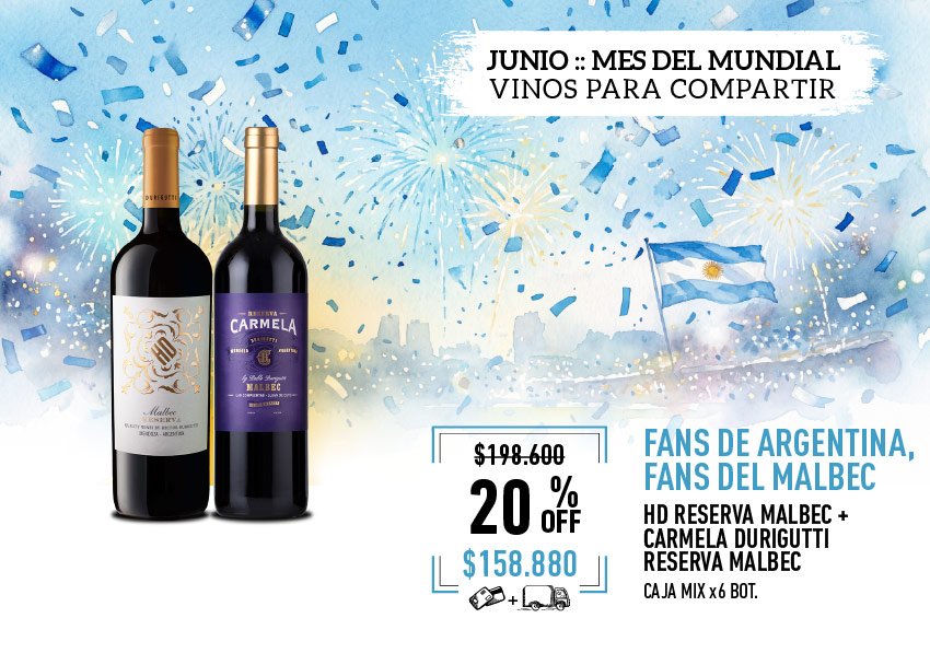 promo junio mes del mundial mix malbec I single vineyards caja mix x6