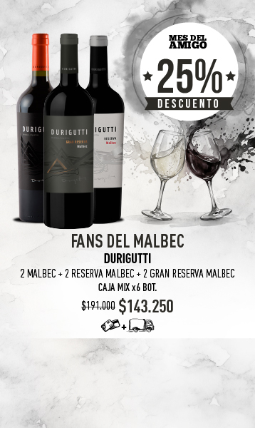 promo durigutti mes del amigo fans del malbec caja mix x6