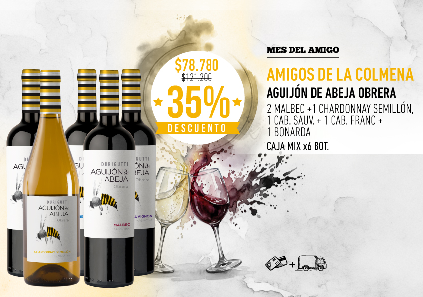 promo durigutti mes del amigo aguijon de abeja obrera caja mix x6