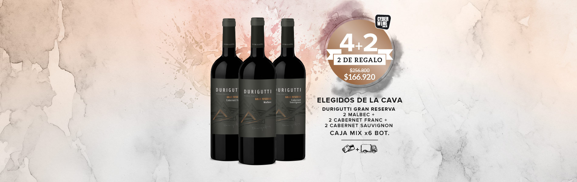 promo 4+2 elegidos de la cava caja mix x6