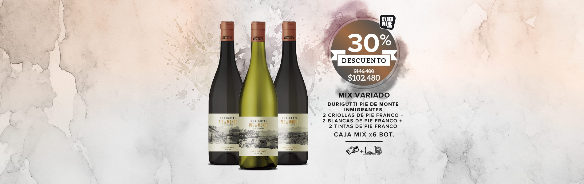 promo 30% off inmigrantes caja mix x6