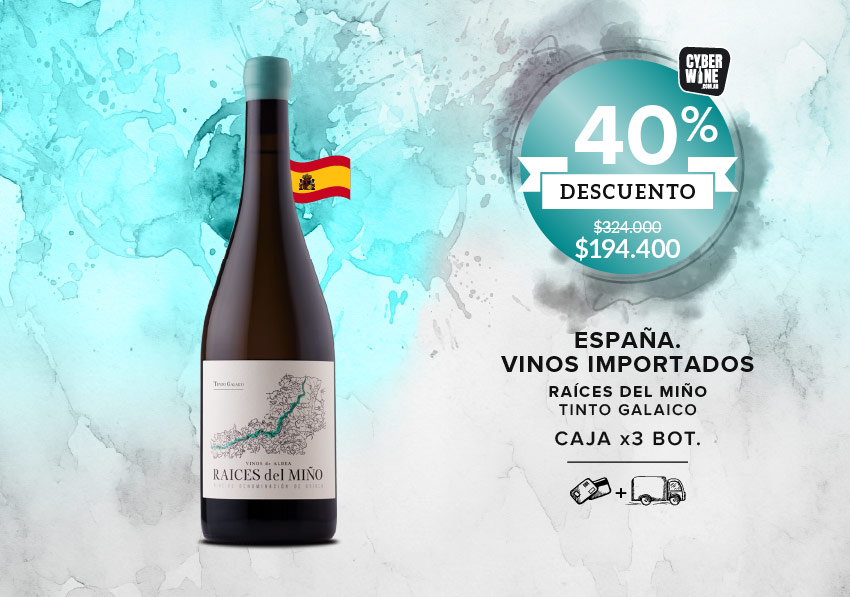 promo 40% off vino español tinto caja x3