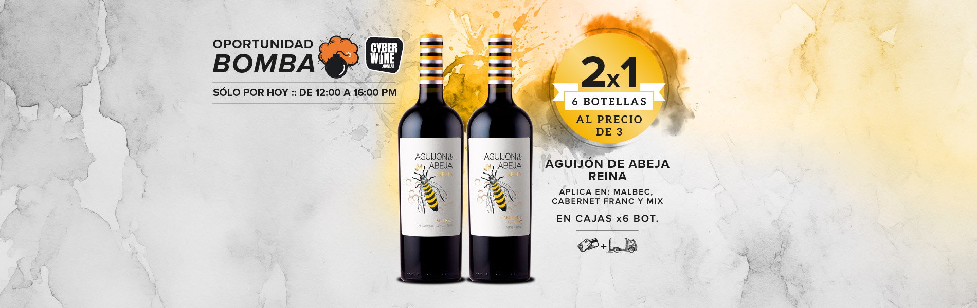 oferta bomba durigutti aguijon de abeja 2x1 caja x6