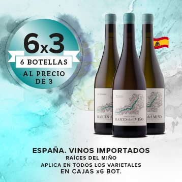 6 botellas al precio de 3