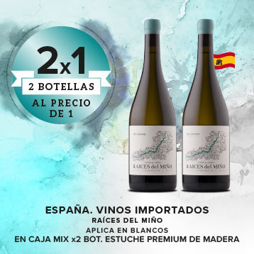 2 botellas al precio de 1, 50%off