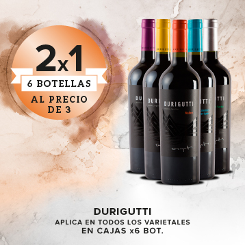 6 botellas al precio de 3 todos los varietales
