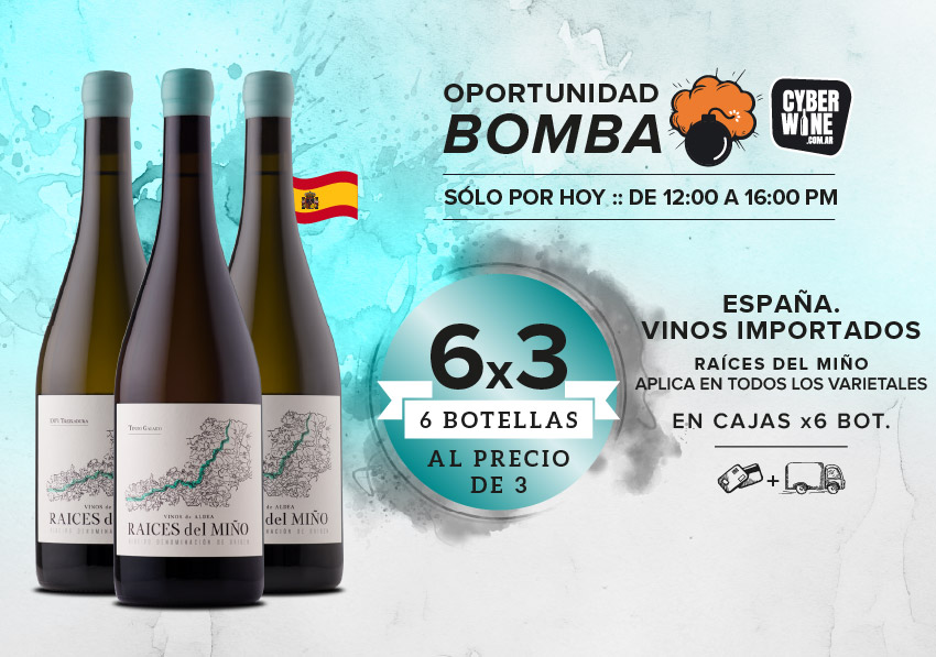oferta bomba durigutti raices del miño 6x3 caja x6