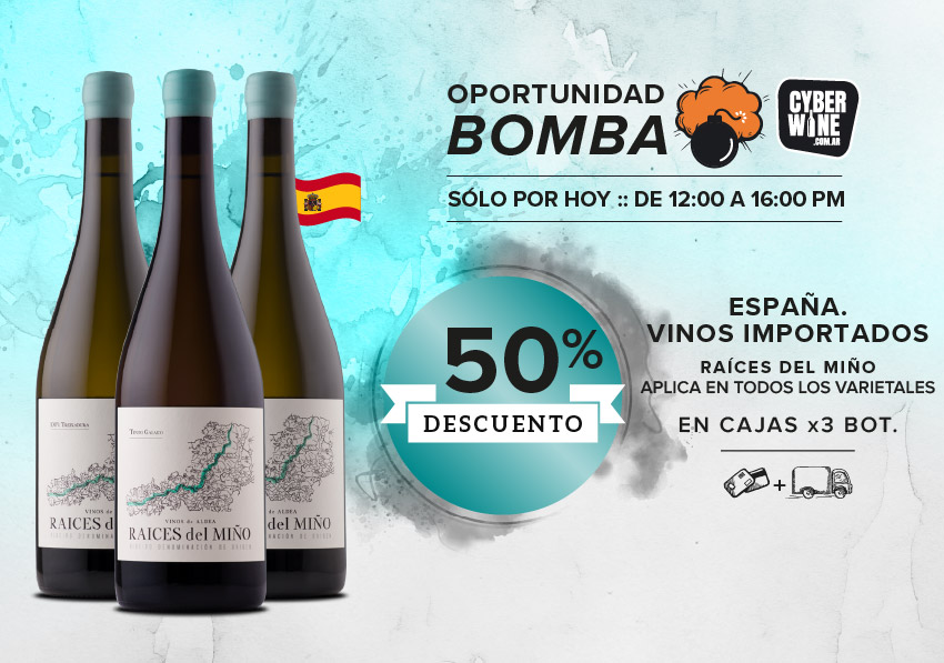oferta bomba durigutti raices del miño 50%off caja x3