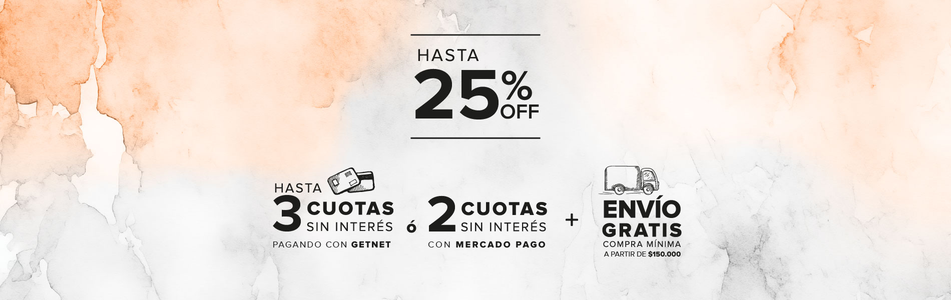hasta 25%off